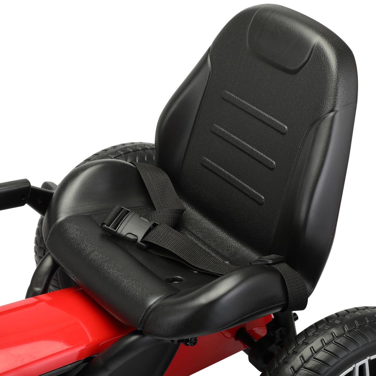 Mercedes Benz Licensed Go Kart for Kids with Horn and Music - Red, Ages 3+