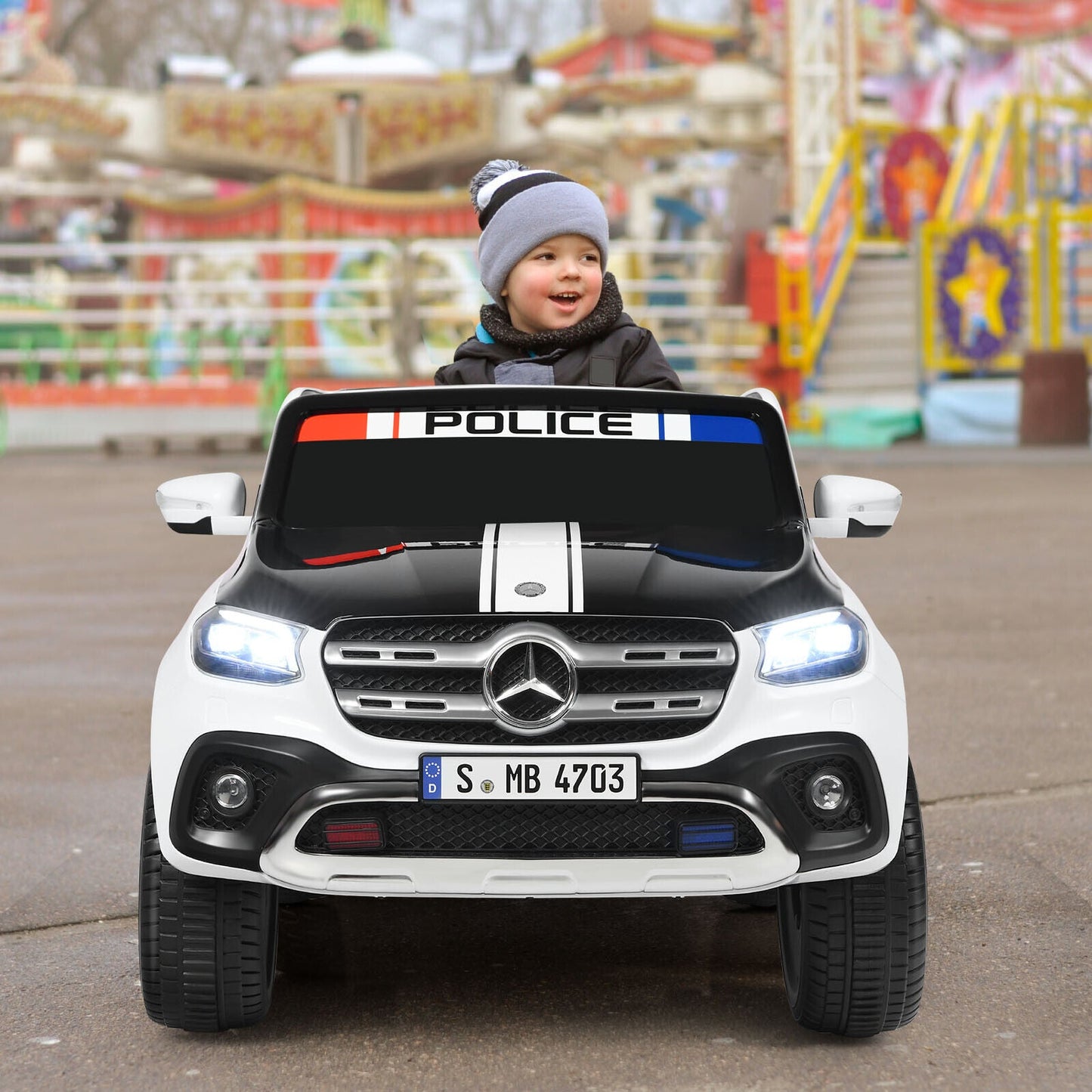 Mercedes Benz Licensed X Class RC 2-Seater 12V Kids Ride On Car with Trunk