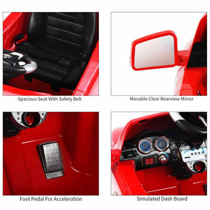 Mercedes Benz ML350 Licensed Electric Ride On Car for Kids with MP3 and Remote Control - Red