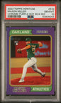 Graded 2023 Topps Heritage Mason Miller #510 Chrome Purple Hot Box Refractor Rookie RC Baseball Card PSA 10 Gem Mint