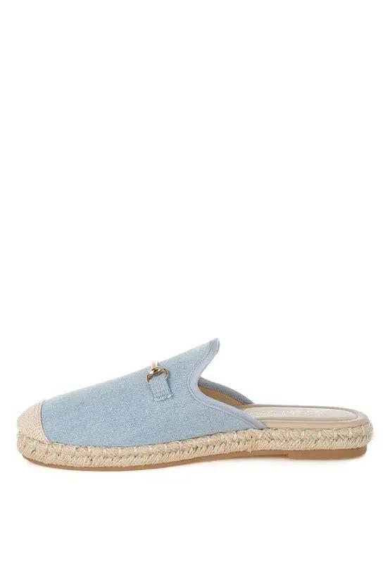 Hats Rag Company Midori Denim Slip-On Mules - Casual Summer Style Footwear