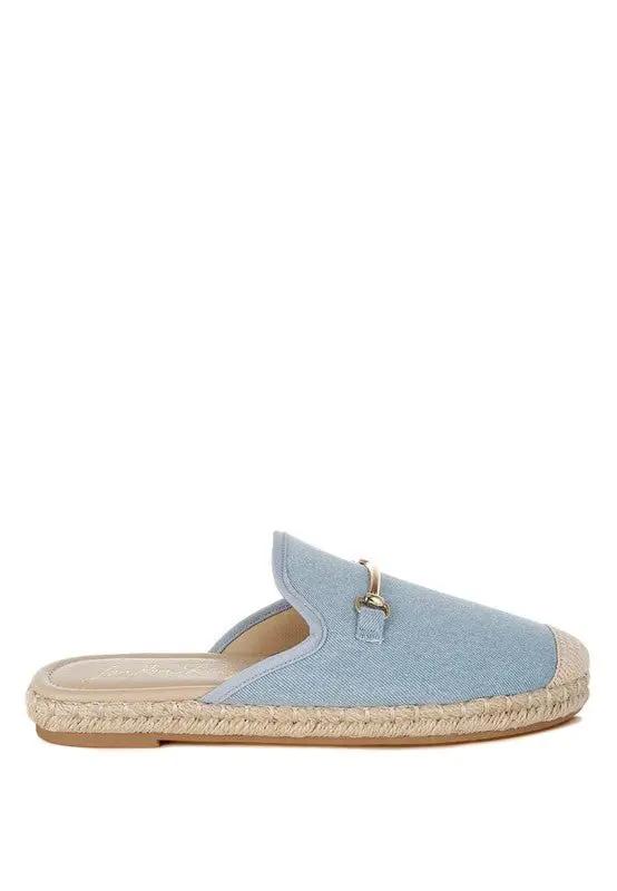 Hats Rag Company Midori Denim Slip-On Mules - Casual Summer Style Footwear