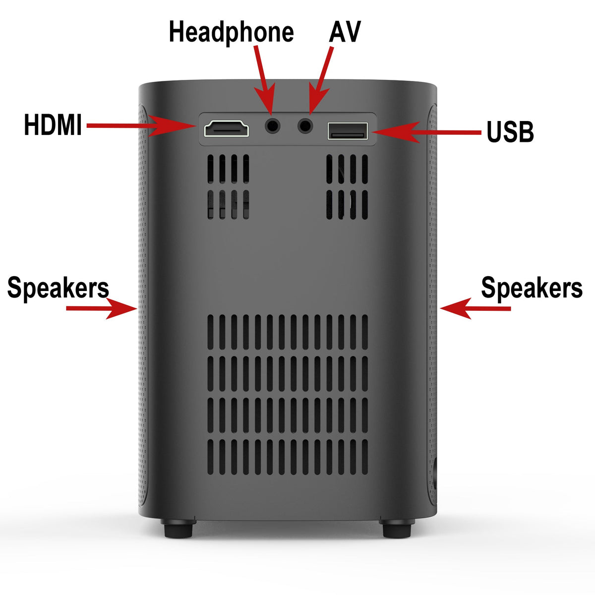 HoliScapes® USB Projector Kit - Phantasms + Projector + 5.5 ft x 9 ft Projection Screen