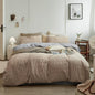 Minimal Bubble Textured Bedding Set / Blue