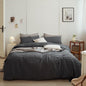 Minimal Bubble Textured Bedding Set / White
