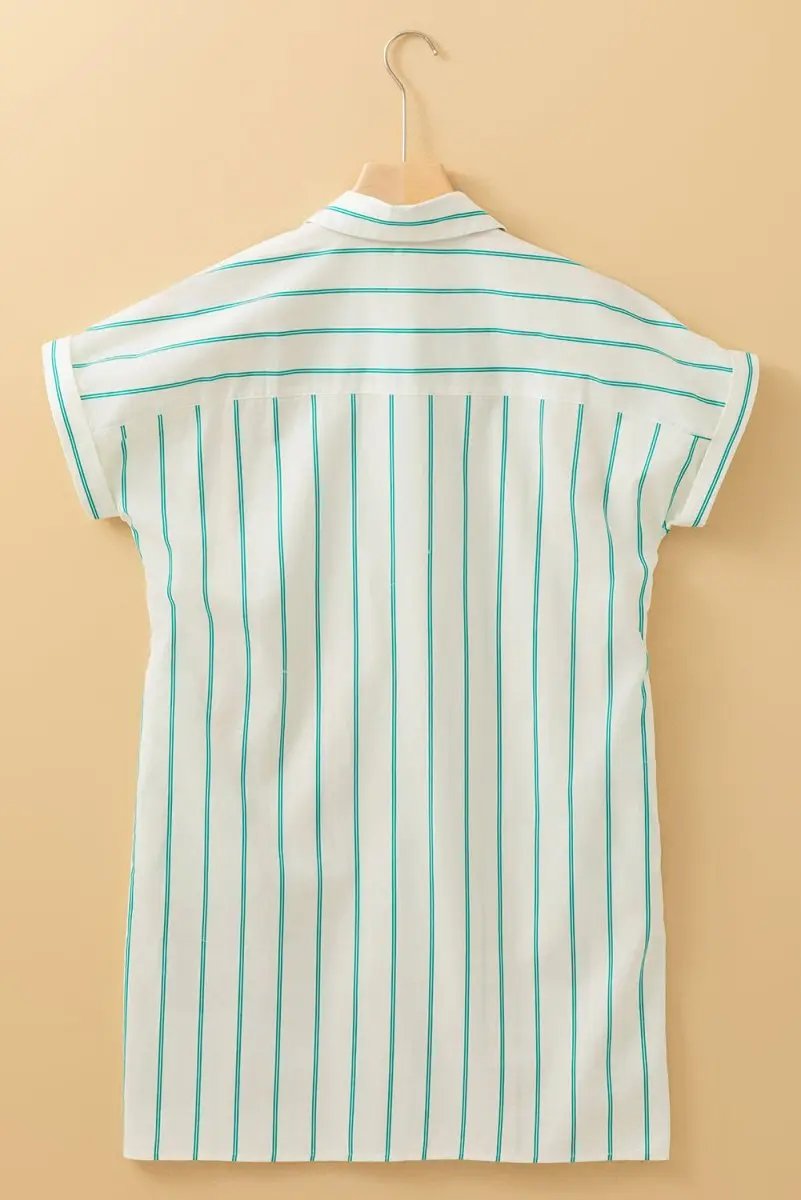 Shoes Love Salve Mint Green St Patricks Party Women's Dress: Striped, Short Sleeve