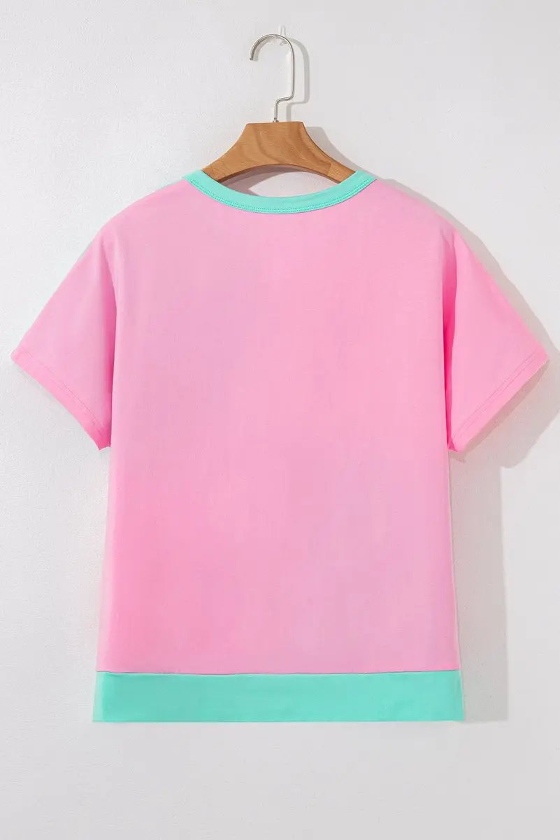 Accessories Love Salve Mint Green Tee Women's Daily Wear Collared Half Button Casual Top