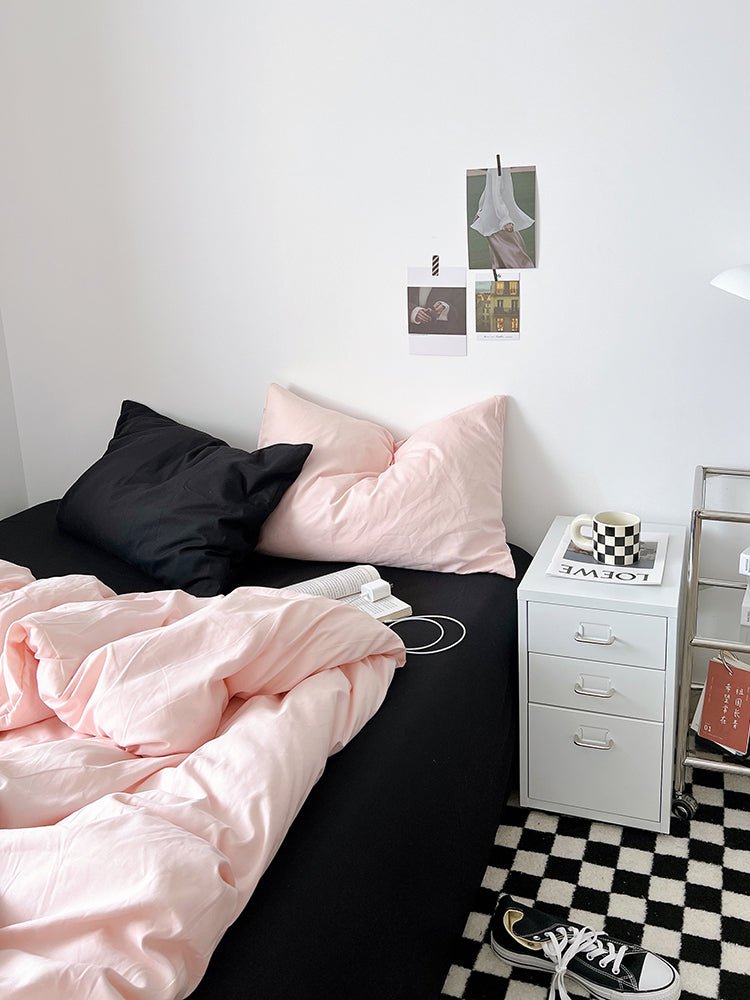 Mixed Color Bedding Set / Barbie Pink + Pastel Pink