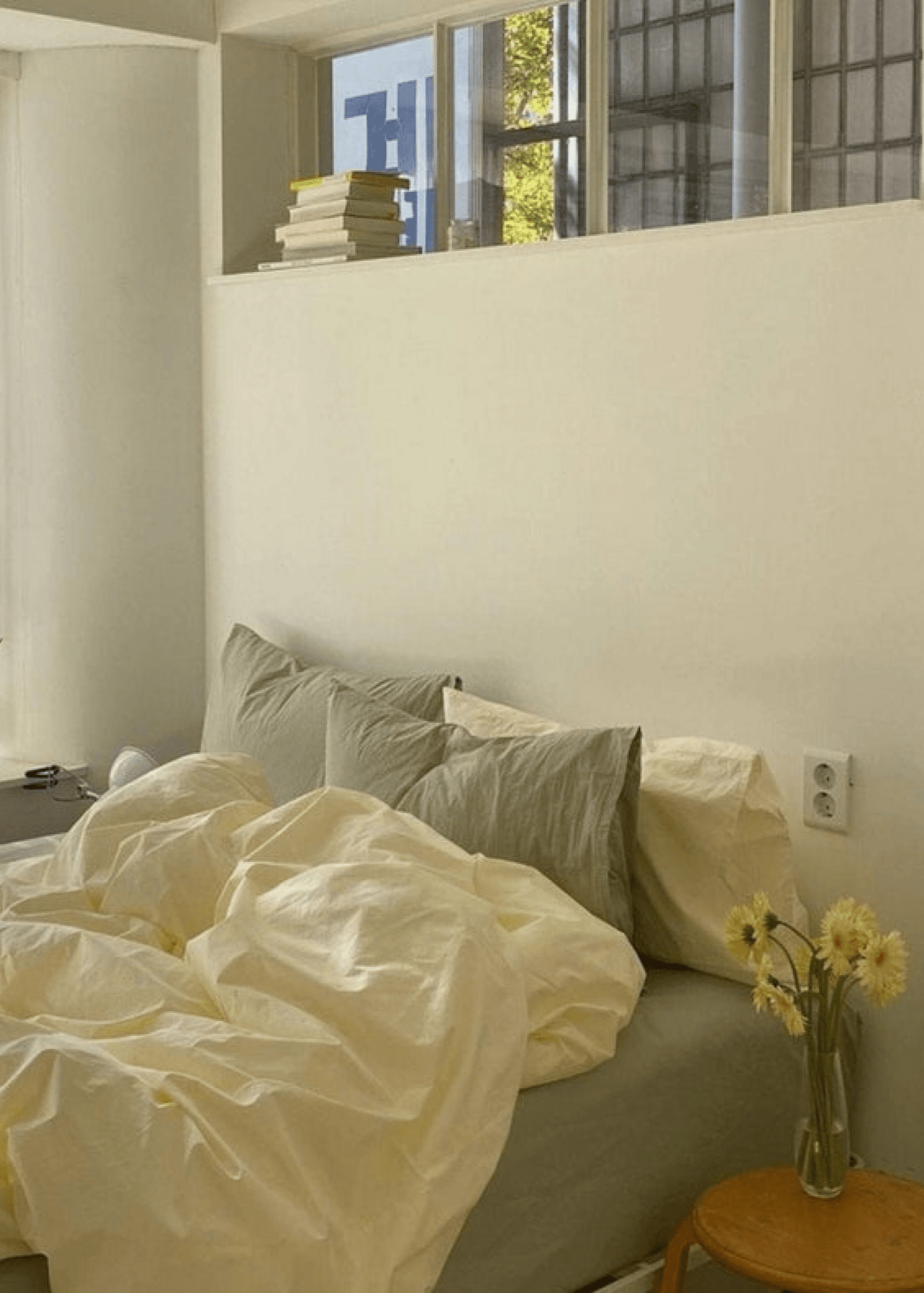Mixed Color Bedding Set / Green + Yellow