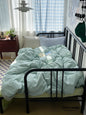 Mixed Gingham Striped Bedding Set / Blue