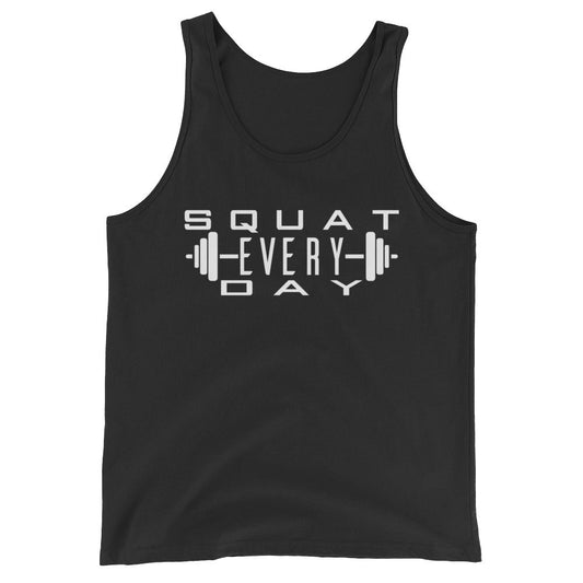 Squat Every Day with Barbell Tank Top