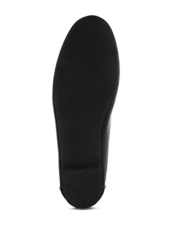 Shoes Rag Company Modaha Horsebit & Embellished Real Leather Women's Loafers