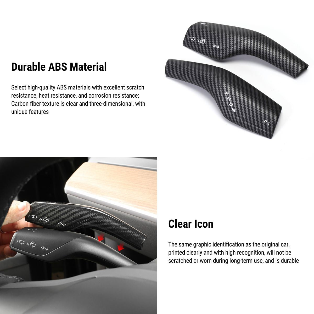 Model 3 / Y Turn Signal Stalk Cover- ABS