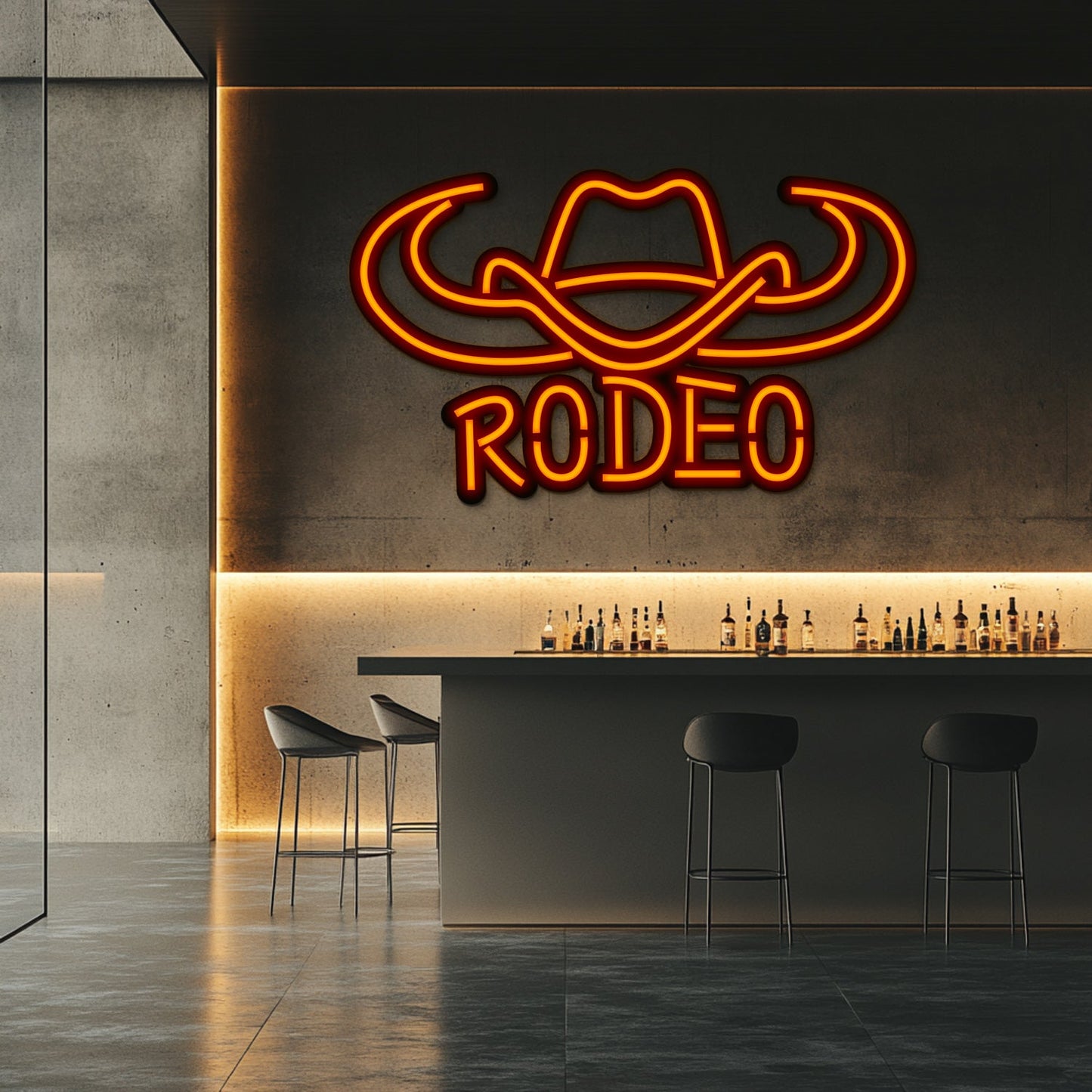 Western Metal Neon Wall Art- LN0176