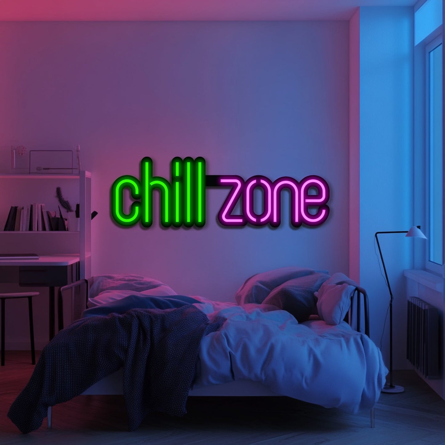Chill Zone Metal Neon Wall Art- LN0135