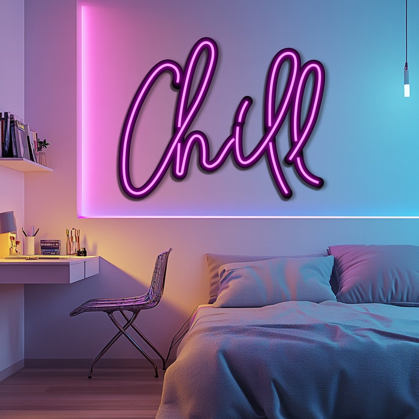 Chill Metal Neon Wall Art- LN0133