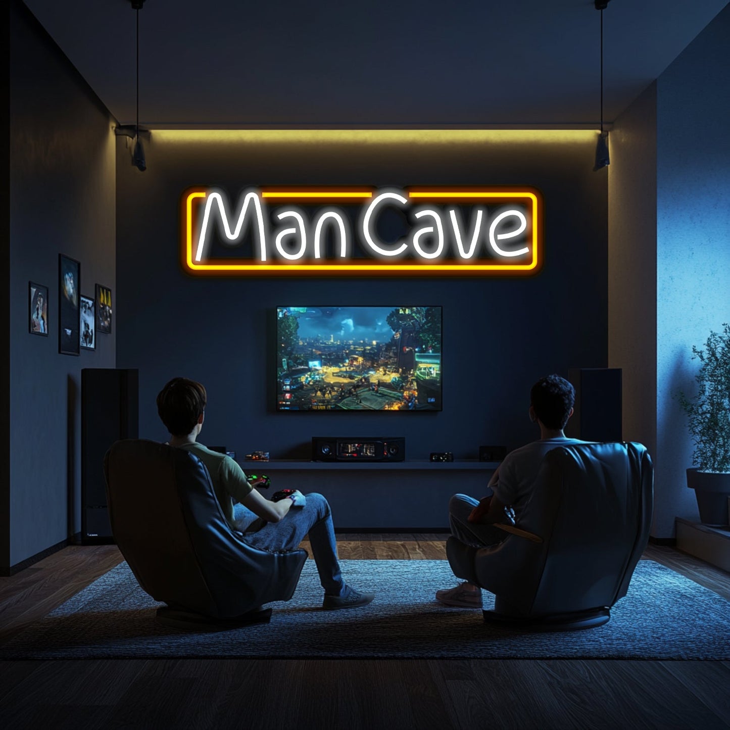 Man Cave Metal Neon Wall Art- LN0237