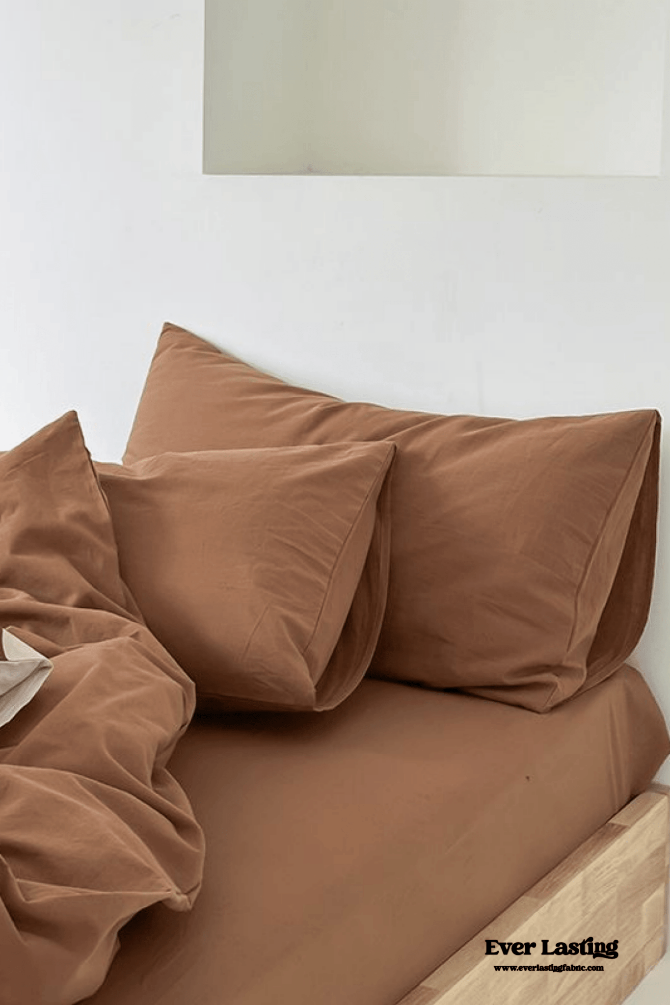 Modern Washed Cotton Bedding Set / Black