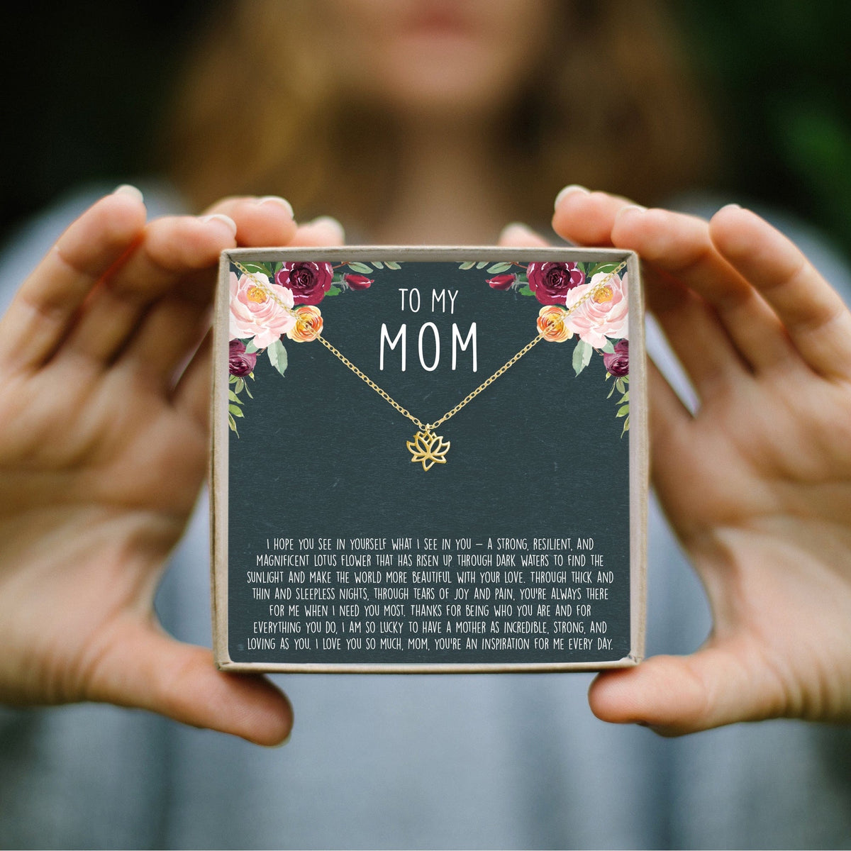 Mom Lotus Necklace