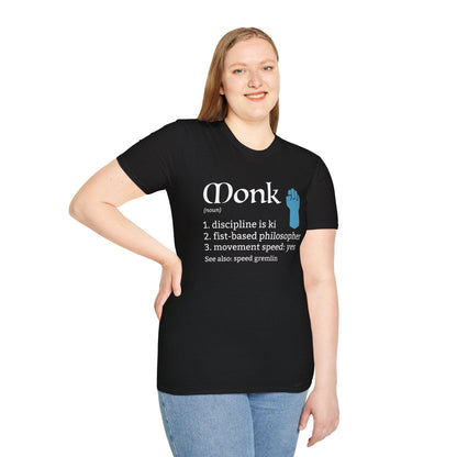Monk Class Definition D&D T-Shirt