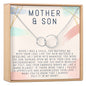 Mother and Son Double Circles Necklace