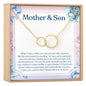 Mother and Son Double Circles Necklace