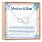 Mother and Son Double Circles Necklace