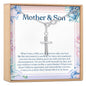 Mother and Son Infinity Cross  Necklace