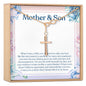 Mother and Son Infinity Cross  Necklace