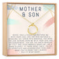 Mother and Son Linked Circles Necklace