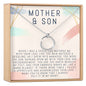 Mother and Son Linked Circles Necklace