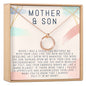 Mother and Son Linked Circles Necklace