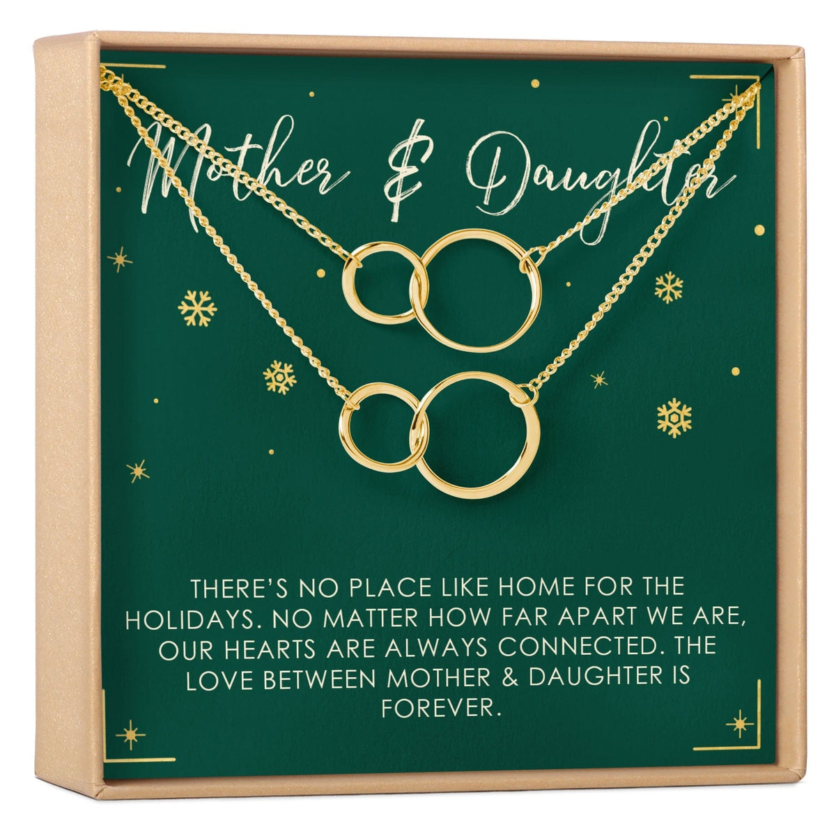Mother & Daughter Christmas Necklace, Multiple Styles