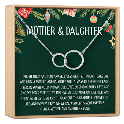 Mother & Daughter Christmas Necklace, Multiple Styles