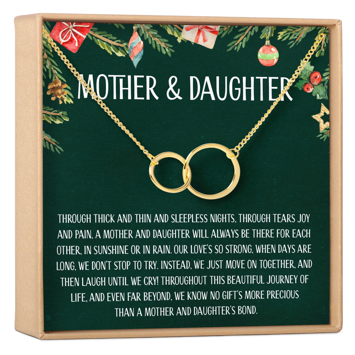 Mother & Daughter Christmas Necklace, Multiple Styles