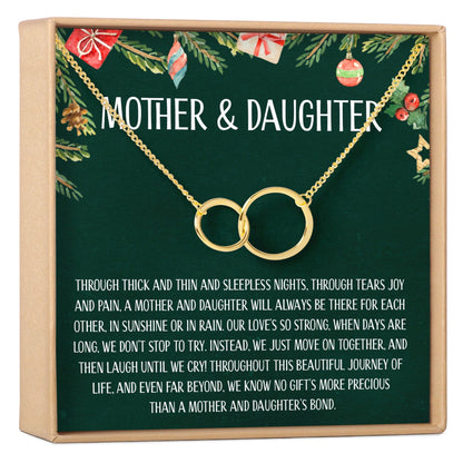 Mother & Daughter Christmas Necklace, Multiple Styles