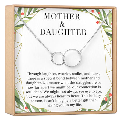 Mother & Daughter Christmas Necklace, Multiple Styles