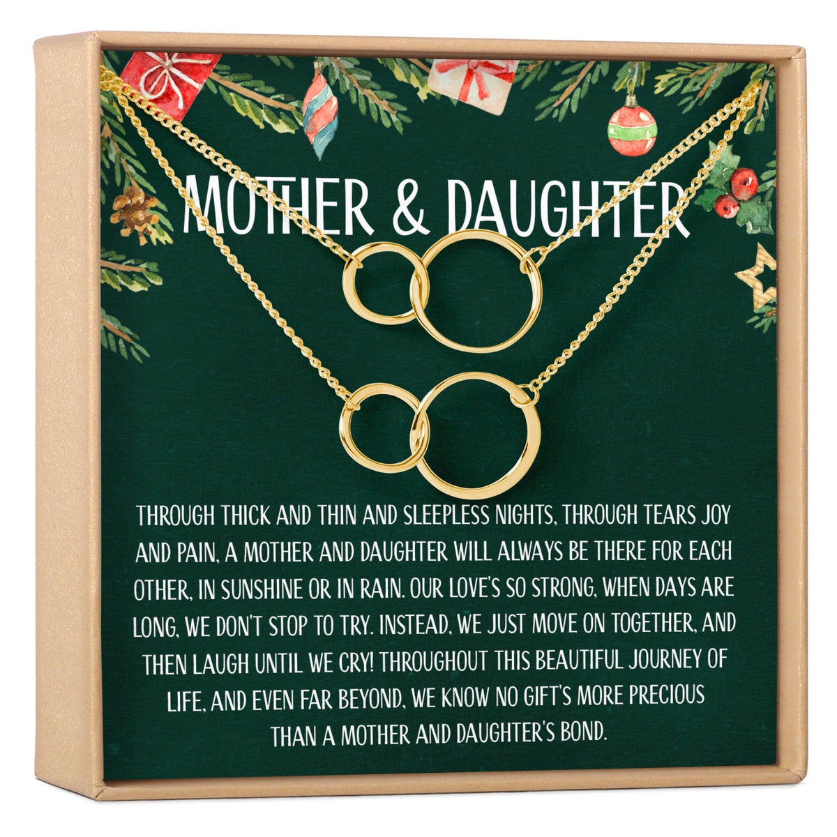 Mother & Daughter Christmas Necklace, Multiple Styles