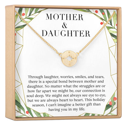 Mother & Daughter Christmas Necklace, Multiple Styles