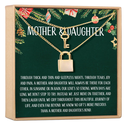 Mother & Daughter Christmas Necklace, Multiple Styles