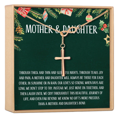 Mother & Daughter Christmas Necklace, Multiple Styles