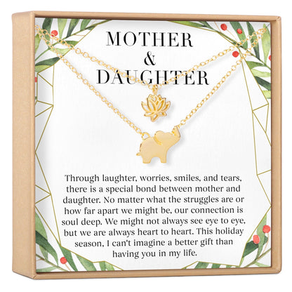 Mother & Daughter Christmas Necklace, Multiple Styles