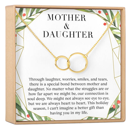 Mother & Daughter Christmas Necklace, Multiple Styles