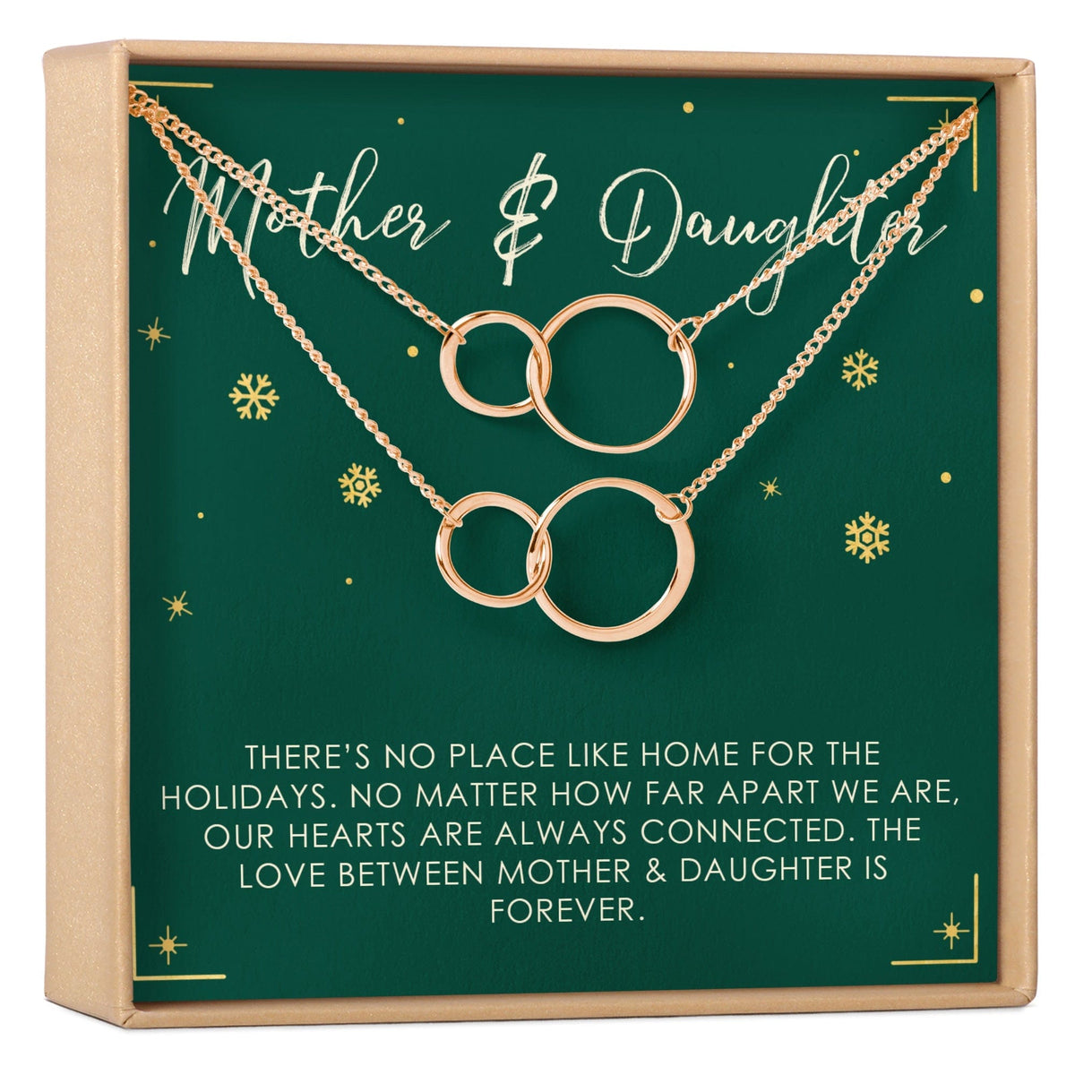 Mother & Daughter Christmas Necklace, Multiple Styles