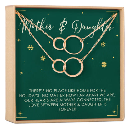 Mother & Daughter Christmas Necklace, Multiple Styles