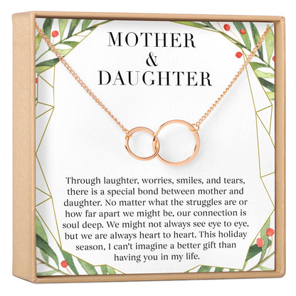 Mother & Daughter Christmas Necklace, Multiple Styles