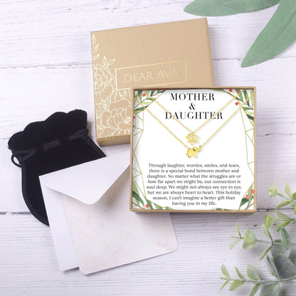 Mother & Daughter Christmas Necklace, Multiple Styles