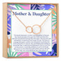 Mother & Daughter Double Circles Necklace