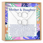 Mother & Daughter Double Circles Necklace Set