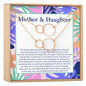 Mother & Daughter Double Circles Necklace Set